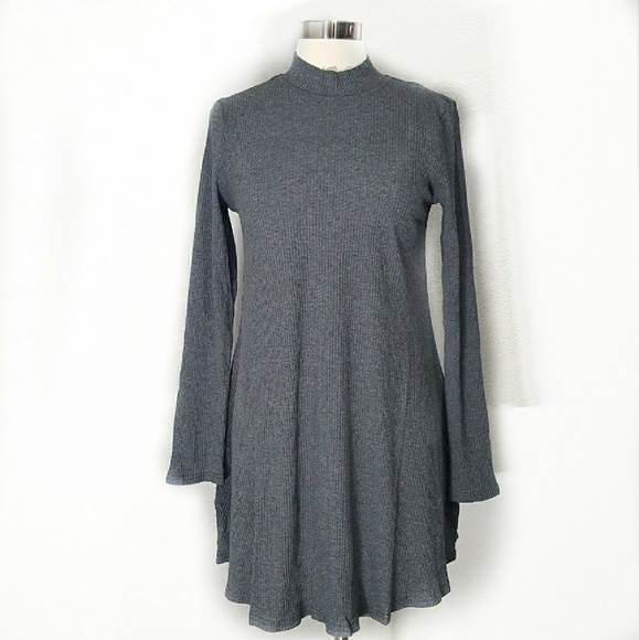 Love Riche Dresses & Skirts - LOVE RICHE | Mock Neck Long Sleeve Ribbed Dress